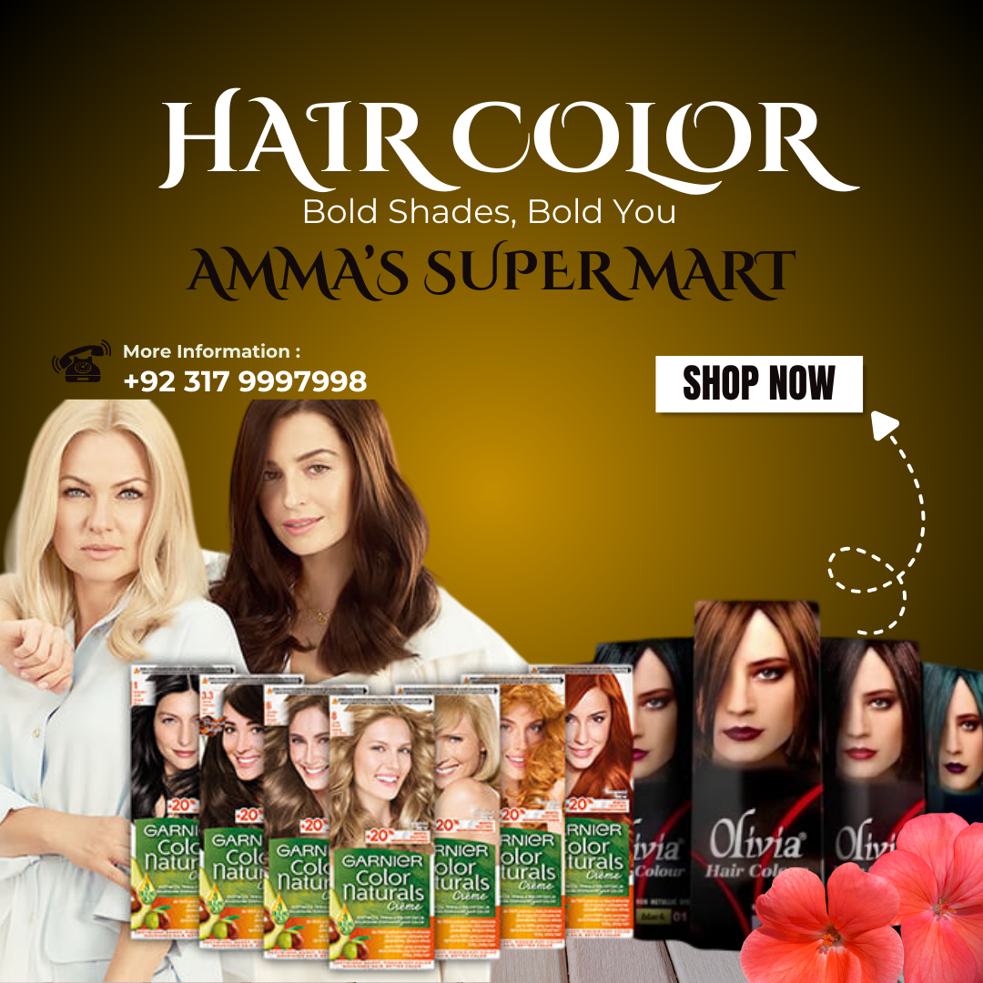 Big variety of hair colors launch now in our mart with quality and sensitive hairs on ammas super mart