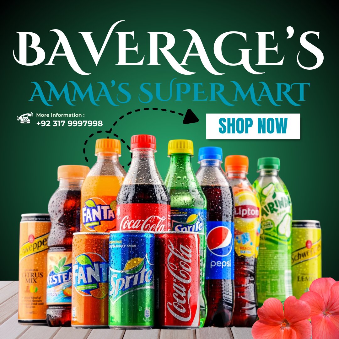Amma's Super Mart Bavarages & Cold Drink available in discounted price with gifts shop now and avail now