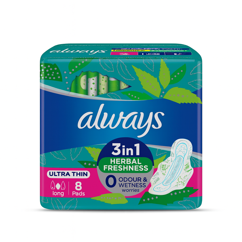 Always 3 in 1 ultra thin 8 pads in ammas super mart