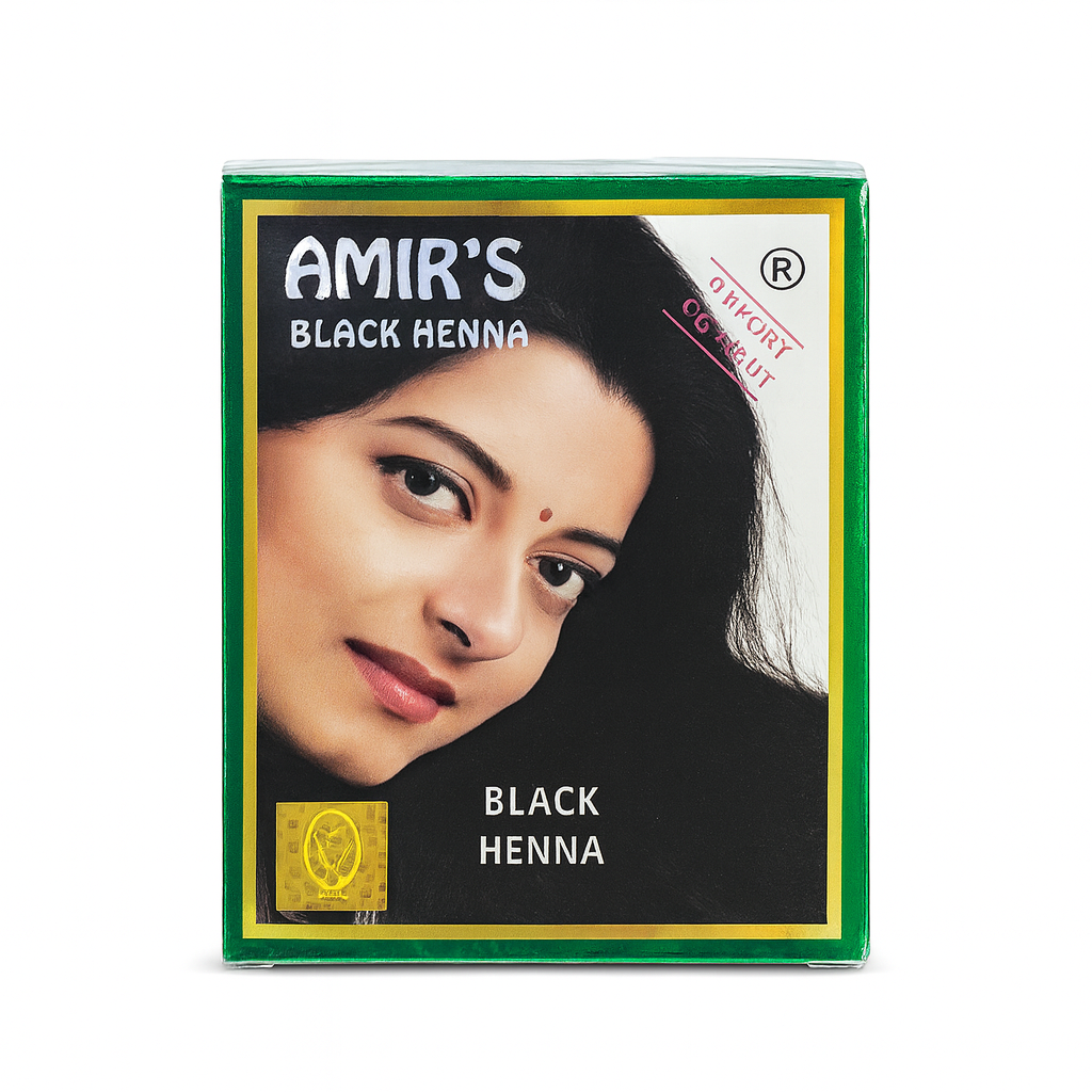 Amir Black Henna Hair Color – Natural Herbal Black Hair Dye