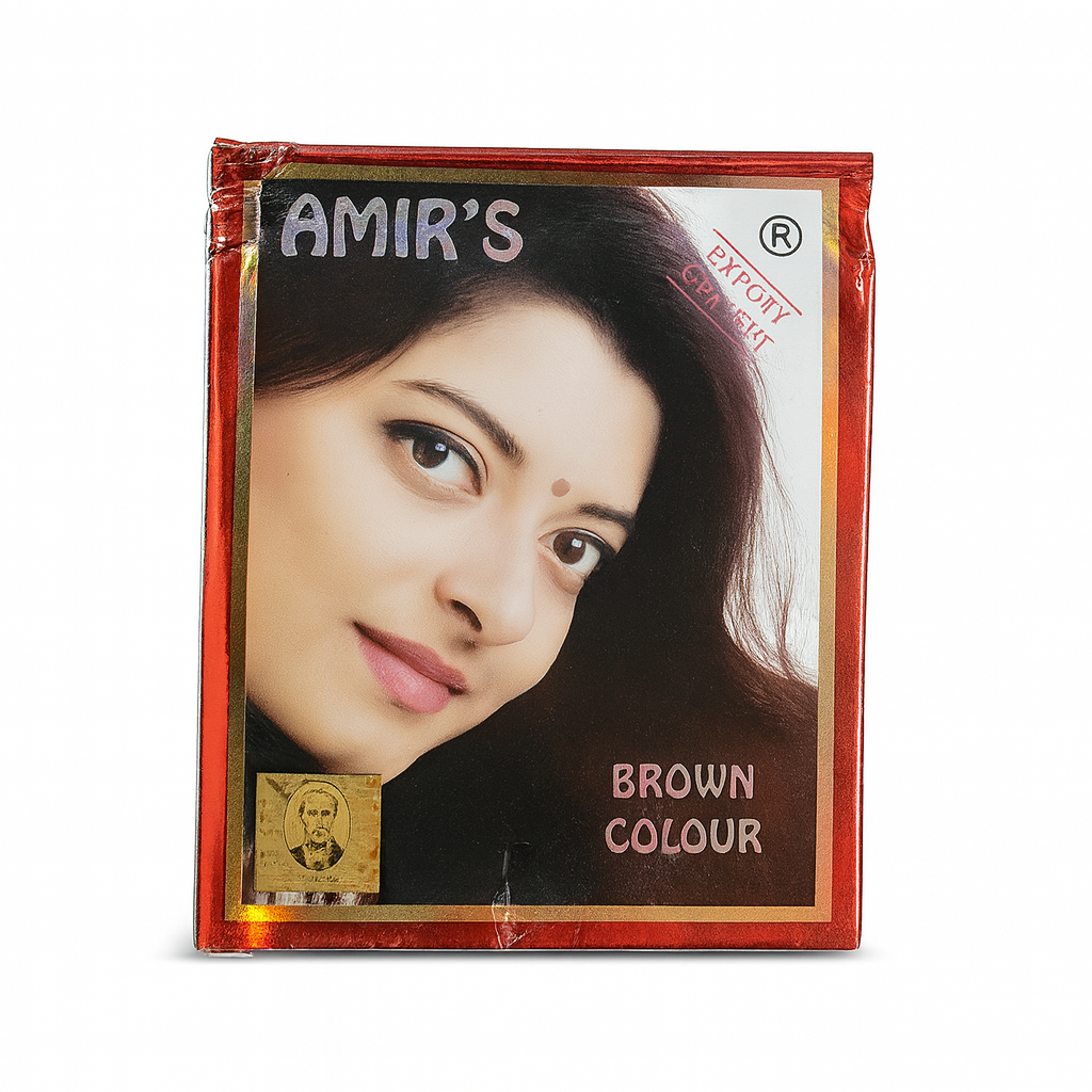 Amir Brown Henna Hair Color – Natural Herbal Brown Hair Dye