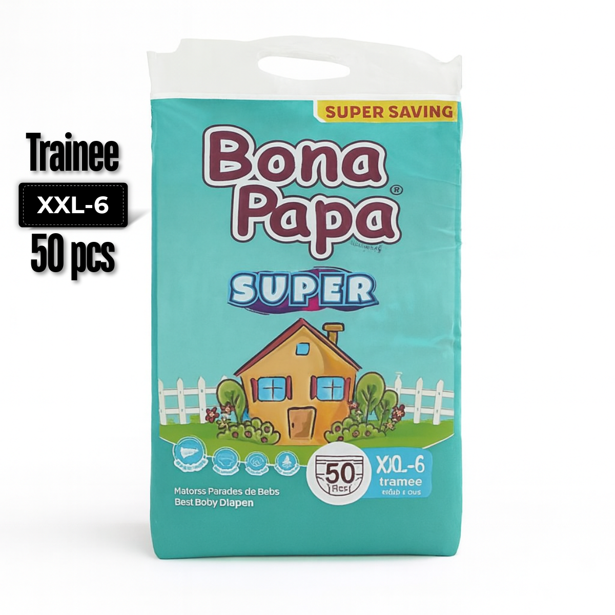 BONA_PAPA_SUPER_BABY_DIAPERS_XXL_6_50PCS on ammas super mart