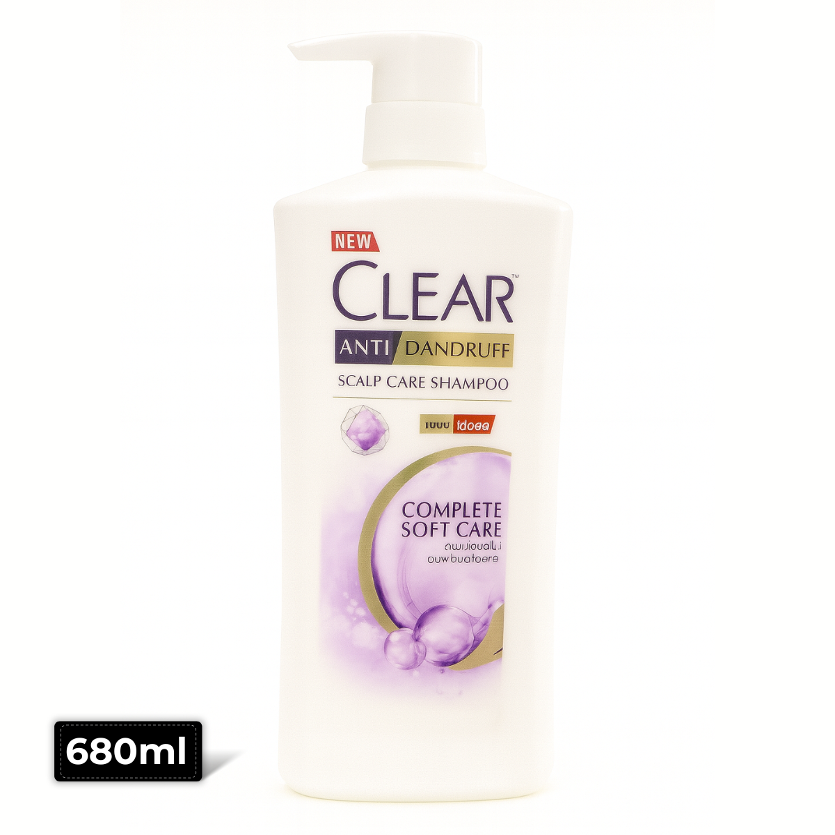 Clear Anti-Dandruff Soft Care Shampoo 680ml bottle – Gentle dandruff removal and scalp nourishment, available at AMMA’s SUPER MART