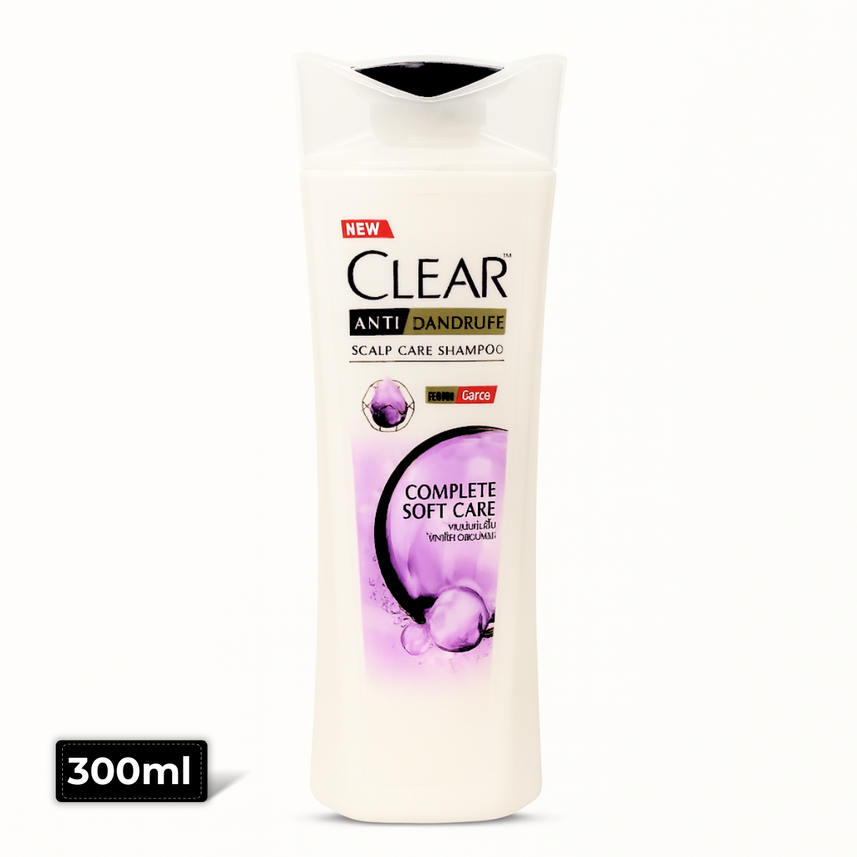 Clear Soft Care Shampoo 300ml bottle – Gentle dandruff protection and hair nourishment, available at AMMA’s SUPER MART