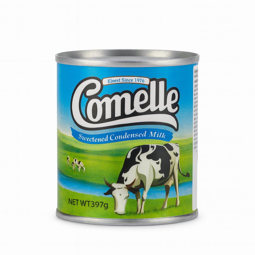 Comelle Condensed Milk 397g – Rich creamy sweetened condensed milk tin pack