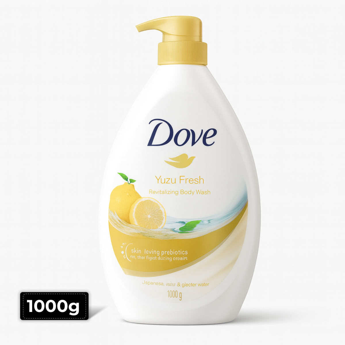 Dove Yuzu Fresh Body Wash 1000g – Refreshing Citrus Cleanser