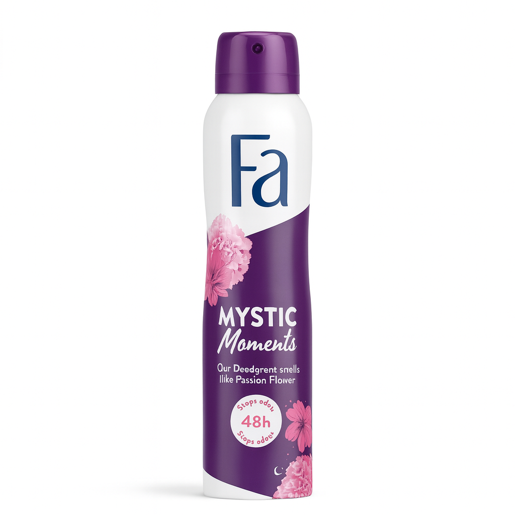 Fa Mystic Moments Body Spray 150ml – Women’s Long Lasting Deodorant with Floral Oriental Fragrance