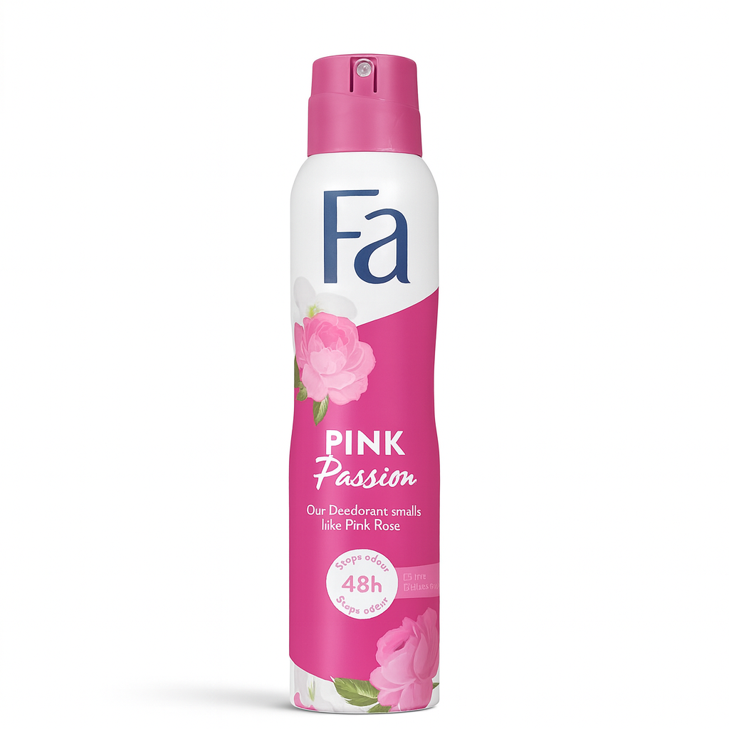 Fa Pink Passion Body Spray 150ml – Floral feminine fragrance deodorant for women at Amma’s Super Mart