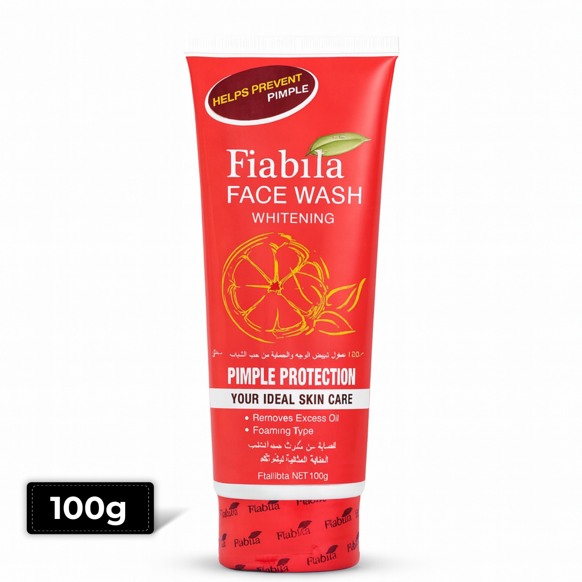 Fiabila Whitening Face Wash Pimple Protection 100ml – Anti-Pimple & Brightening Formula on ammas super mart
