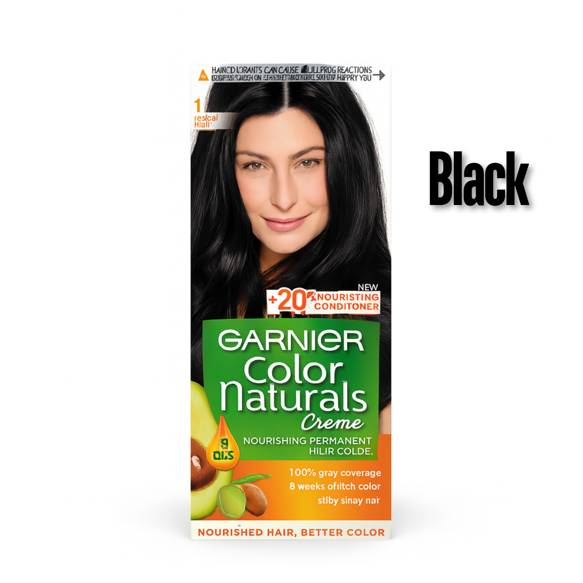 Garnier Hair Color Intense Black nourishing formula with natural oils