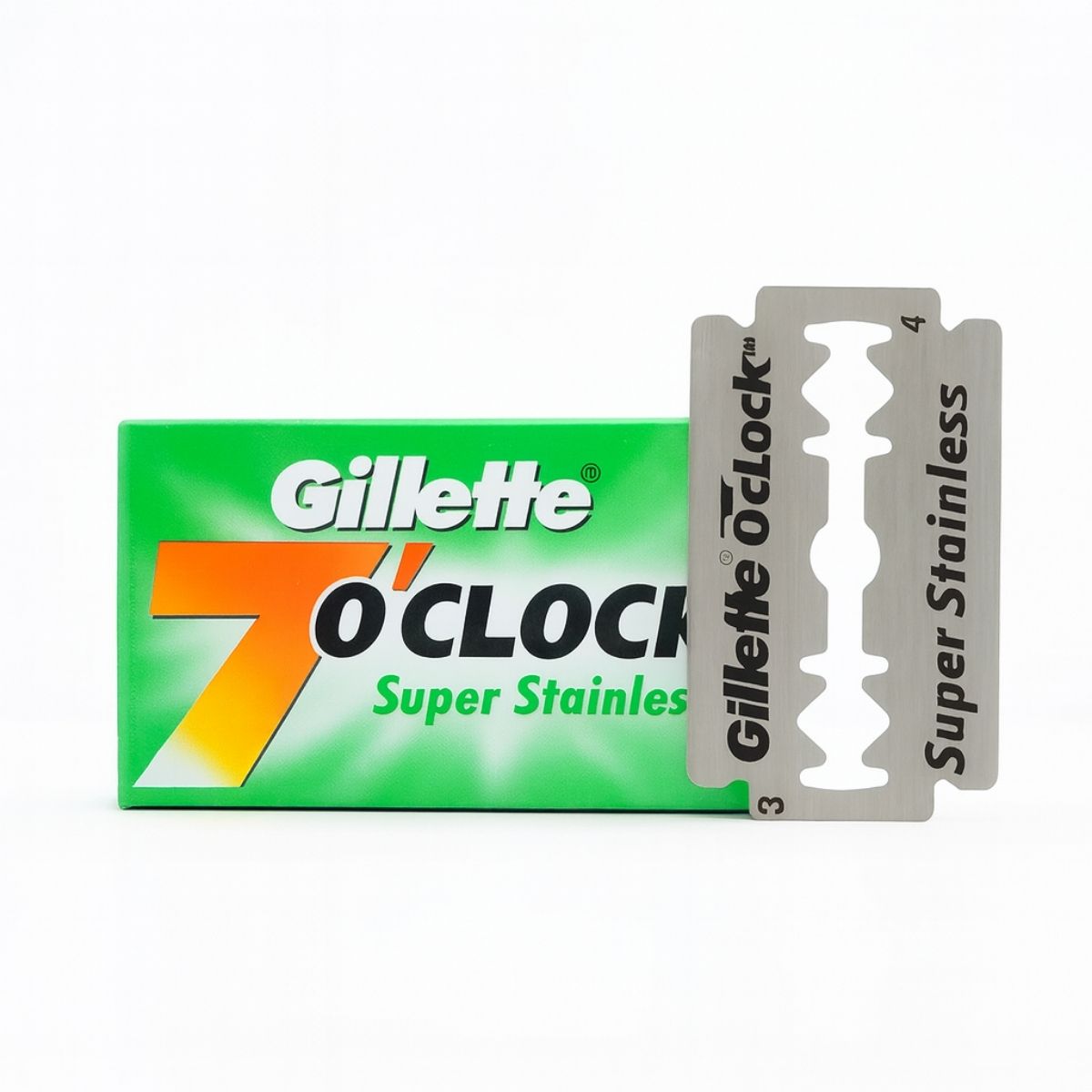 Gillette 7 O’Clock Super Stainless 5S – Pack of 5 stainless steel shaving blades