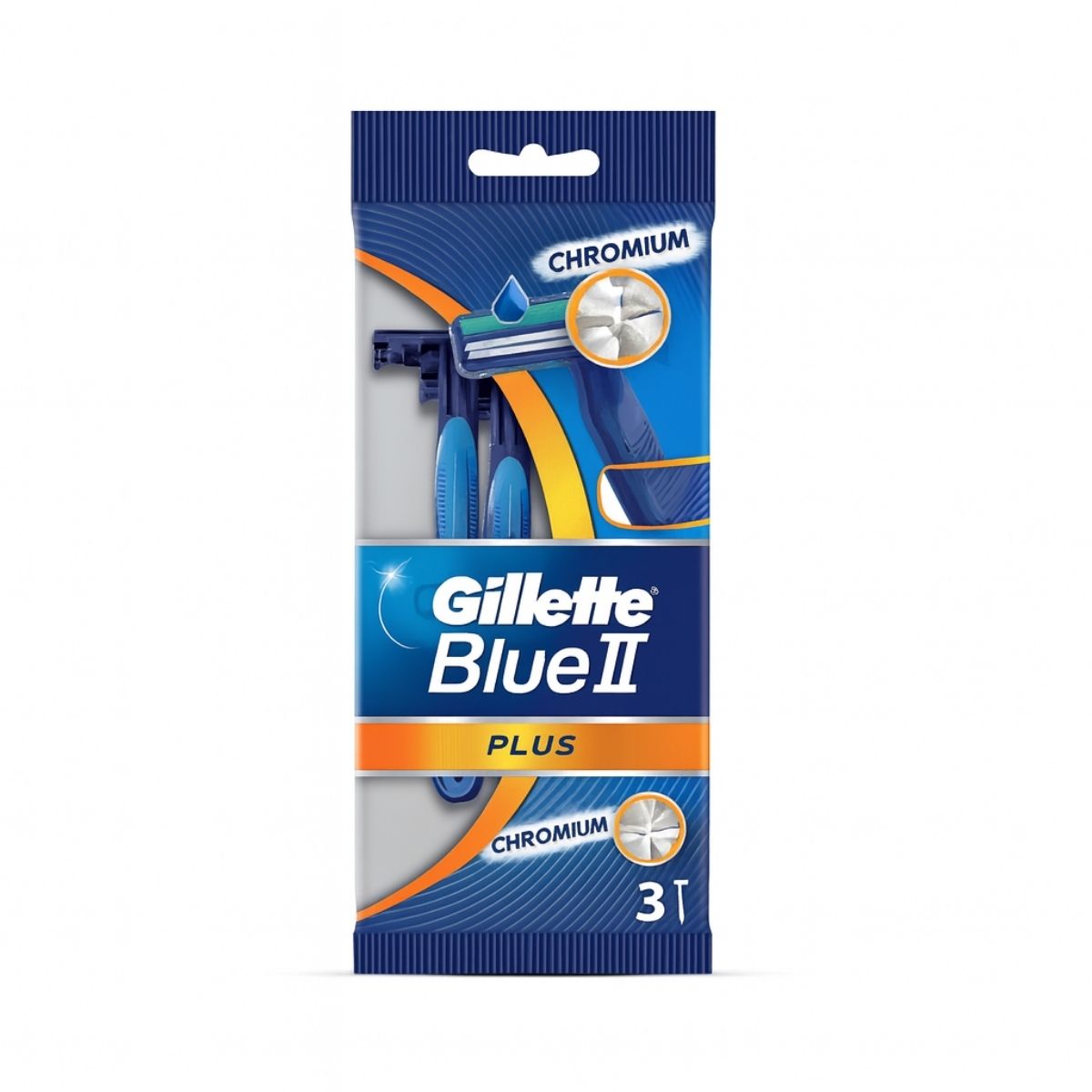 Gillette Blue II Plus Safety Razor – Disposable twin blade shaving razor