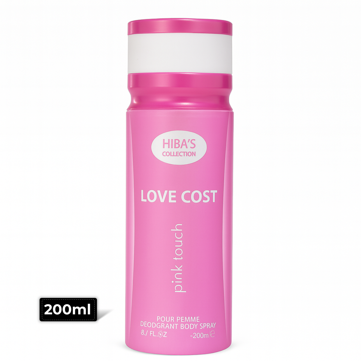 Hibas Collection Pink Touch Love Cost Body Spray 200ml – Long-Lasting Feminine Fragrance