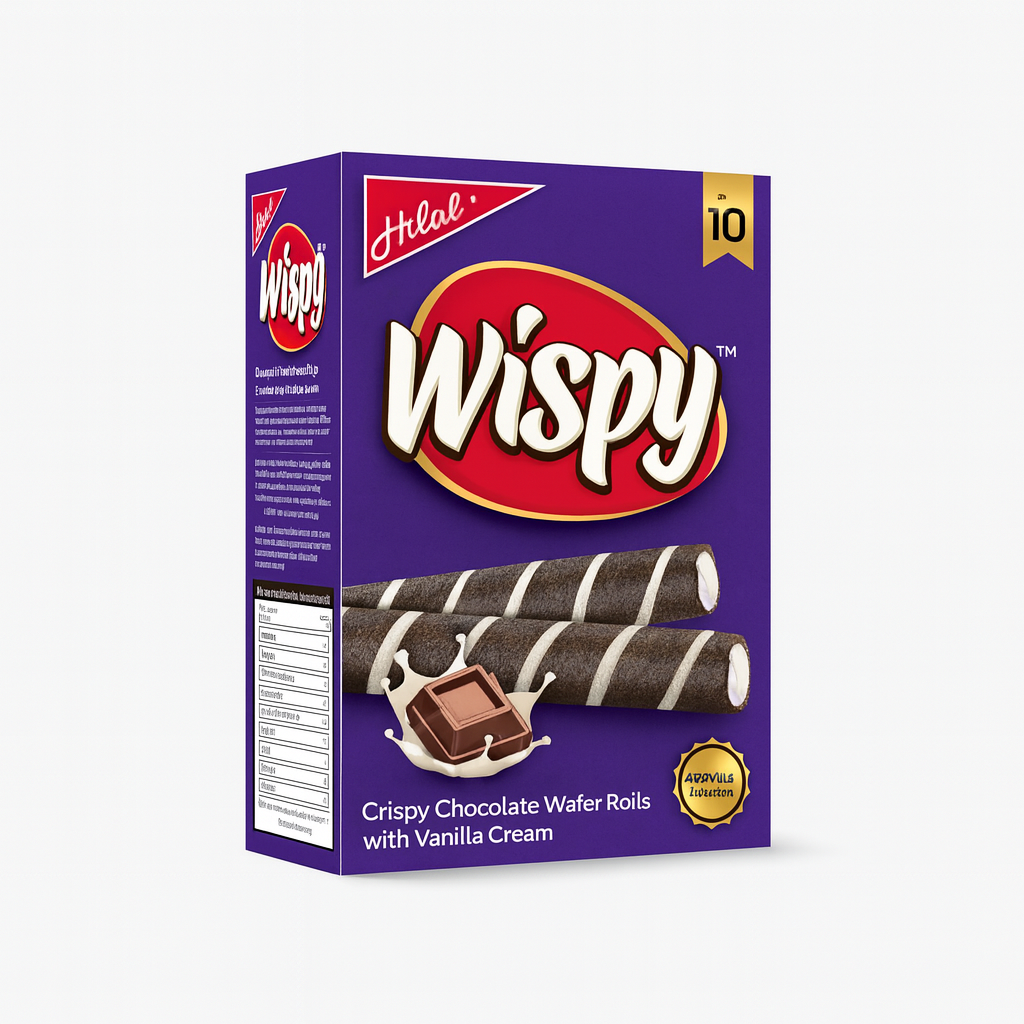 Hilal Wispy Wafers chocolate on Ammas Super Mart