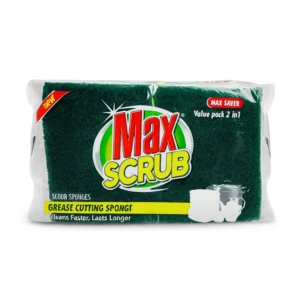 Max Scrub Sponge 2 in 1 in ammas suoper mart
