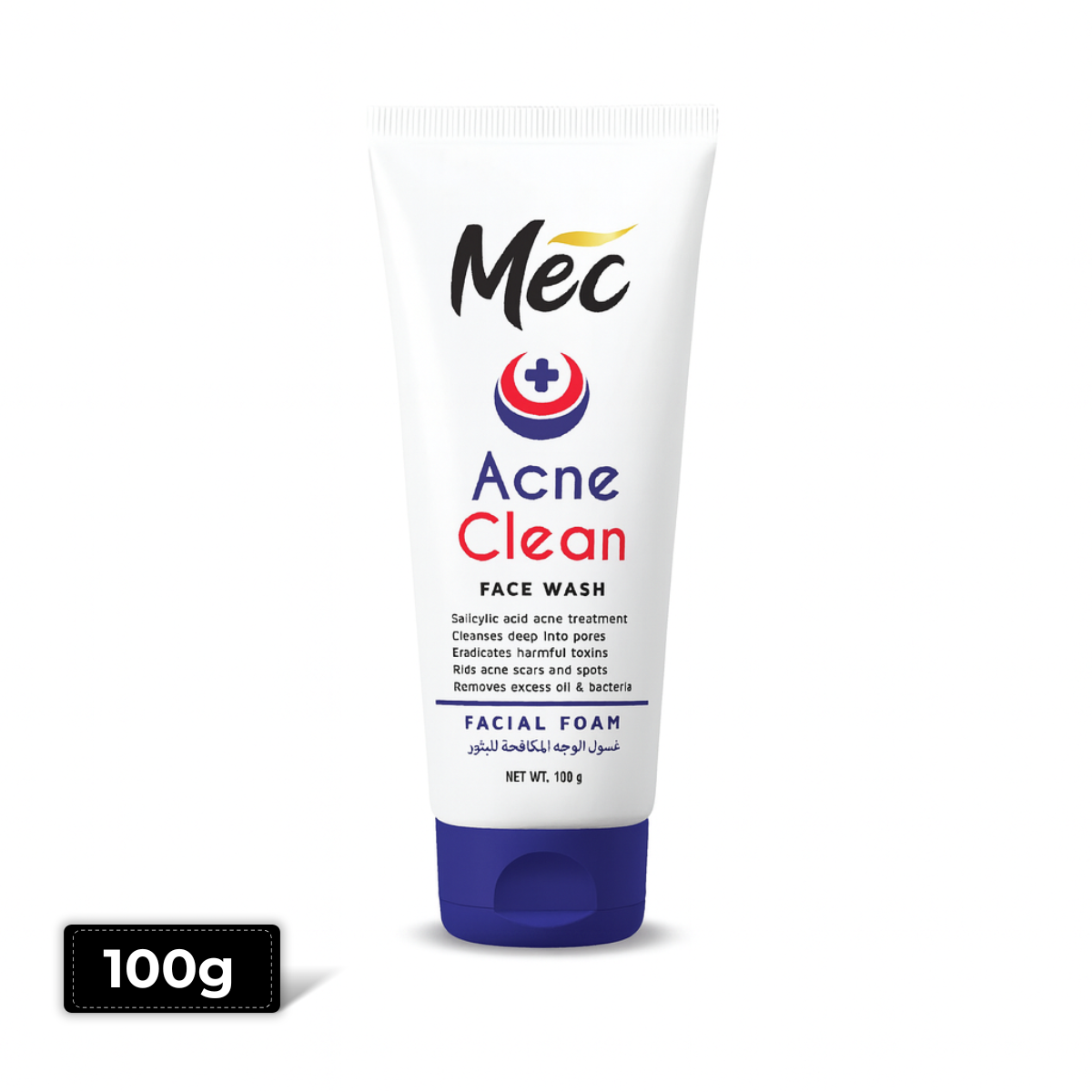 Mec Acne Clean Face Wash 100g – Anti-Acne and Oil Control Formula