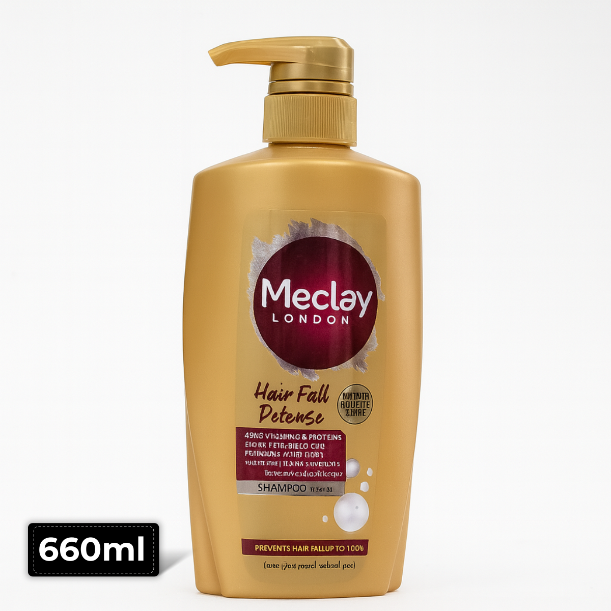 Meclay London Hair Fall Defense Shampoo 660ml bottle – Reduces hair fall and strengthens hair roots, available at AMMA’s SUPER MART