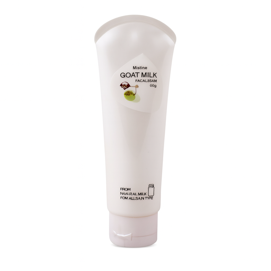 Mistine Goat Milk Facial Foam – Gentle hydrating face wash with goat milk extract for soft and radiant skin at Amma’s Super Mart