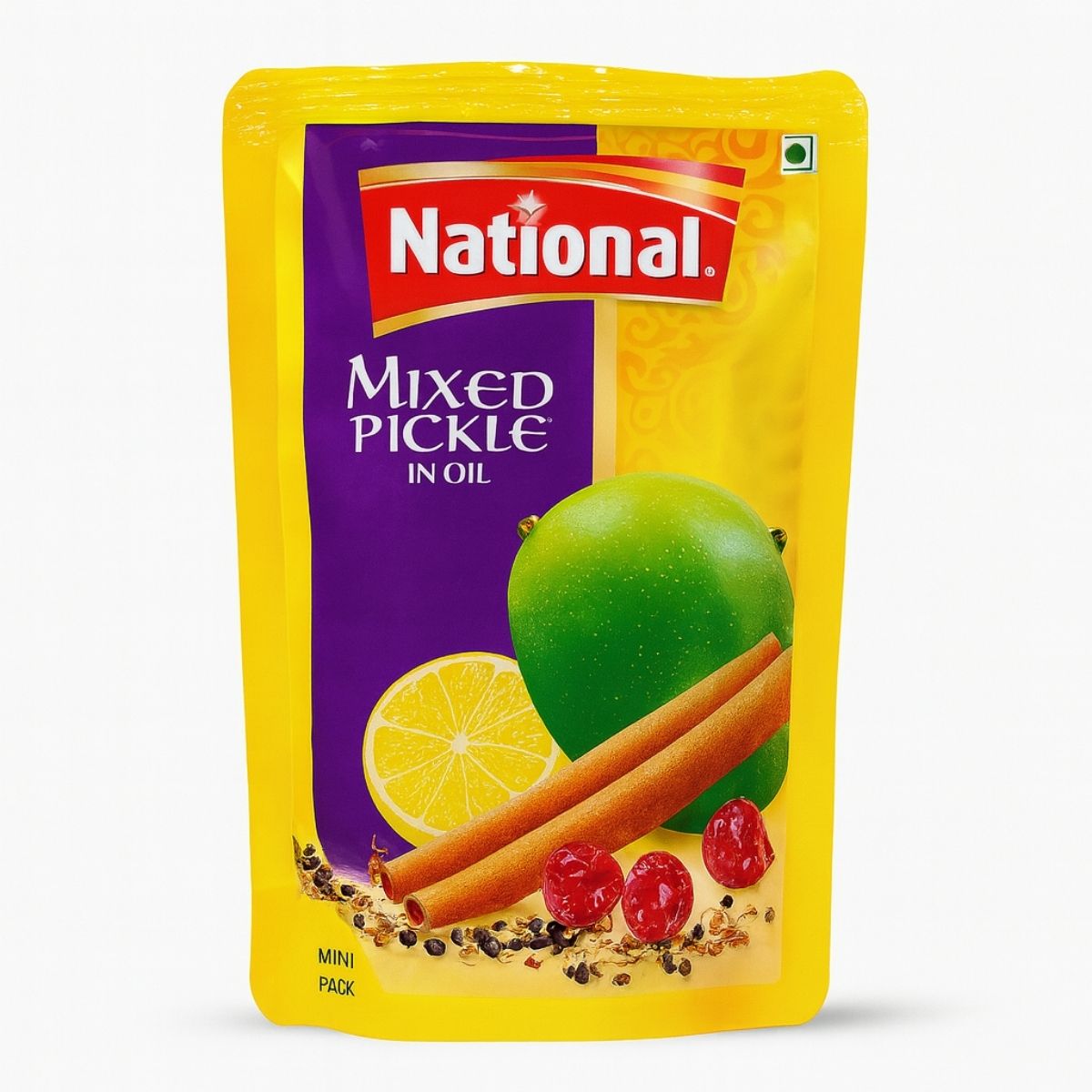 National Mix Pickle in Oil 175 gm Pouch – Spicy tangy traditional achar pack