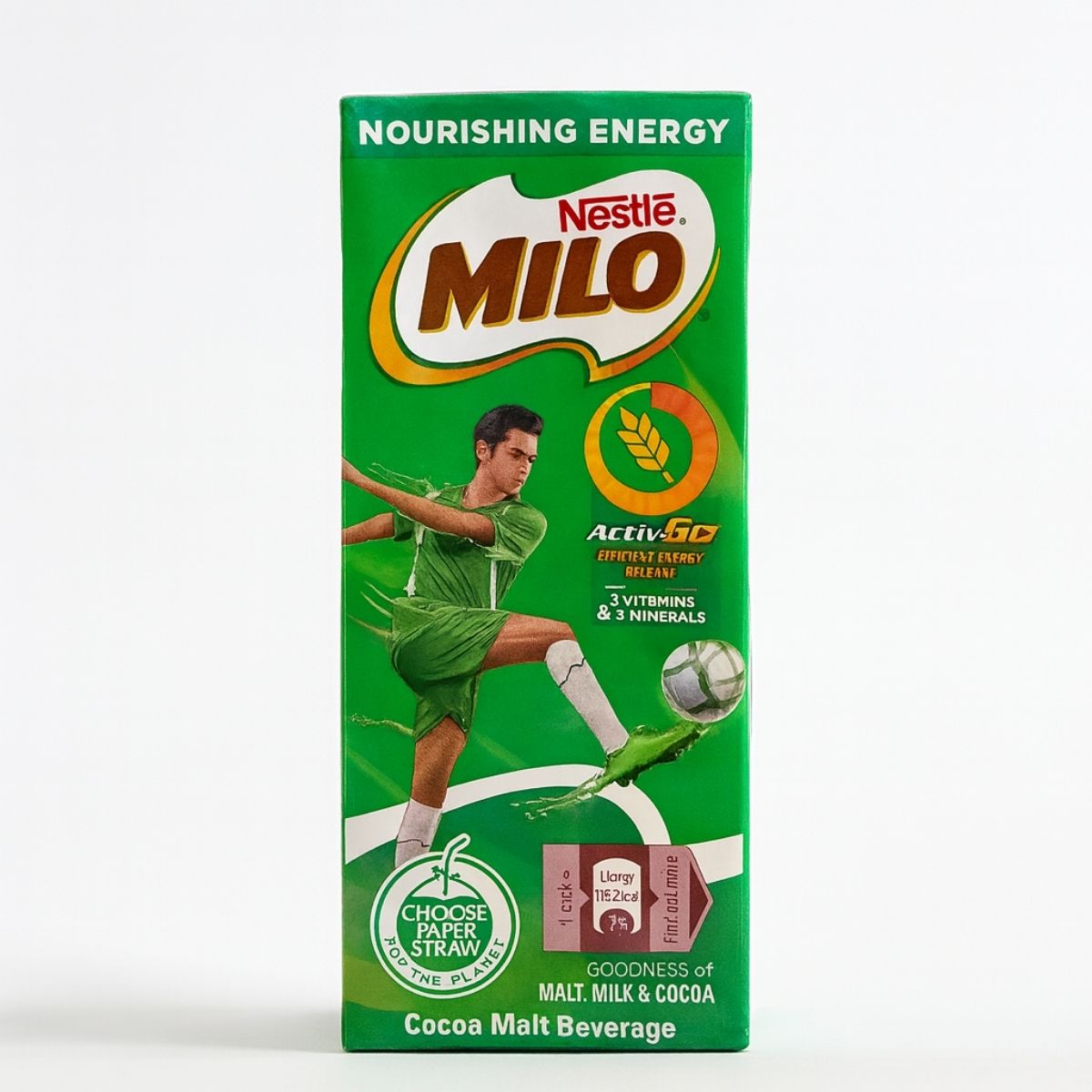 Nestlé Milo Energy Hot Liquid Drink 180ml – Chocolate malt drink tetra pack