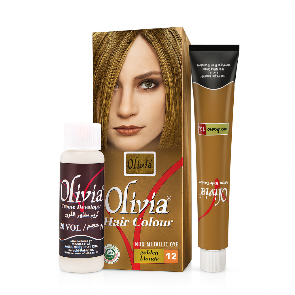 Olivia Hair Color Golden Blonde – Bright radiant golden blonde hair dye box pack