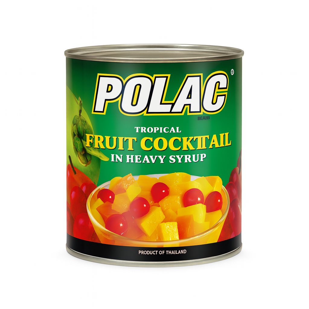 Polac Fruit Cocktail 836 gm – Mixed fruits in syrup canned pack