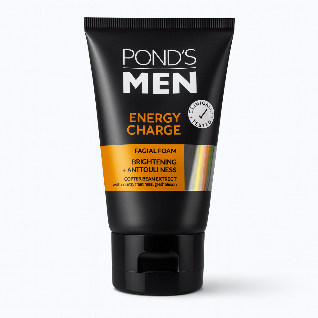 Pond’s Men Energy Charge Face Wash 100ml – Energizing Oil Control Cleanser for Men