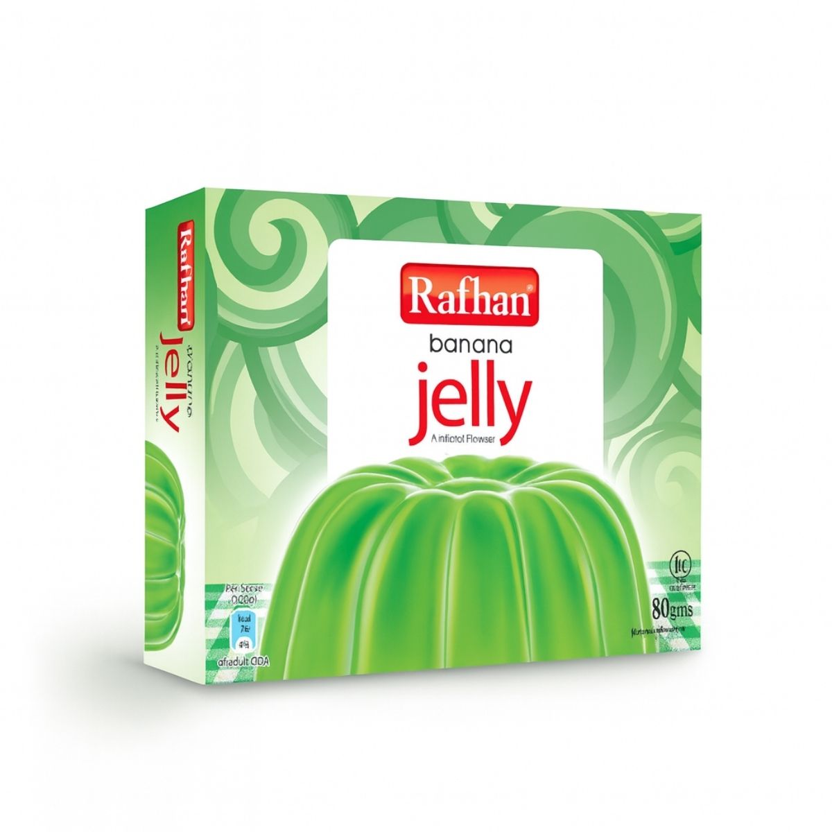 Rafhan Banana Jelly 80g – Fruity banana flavored instant dessert pack