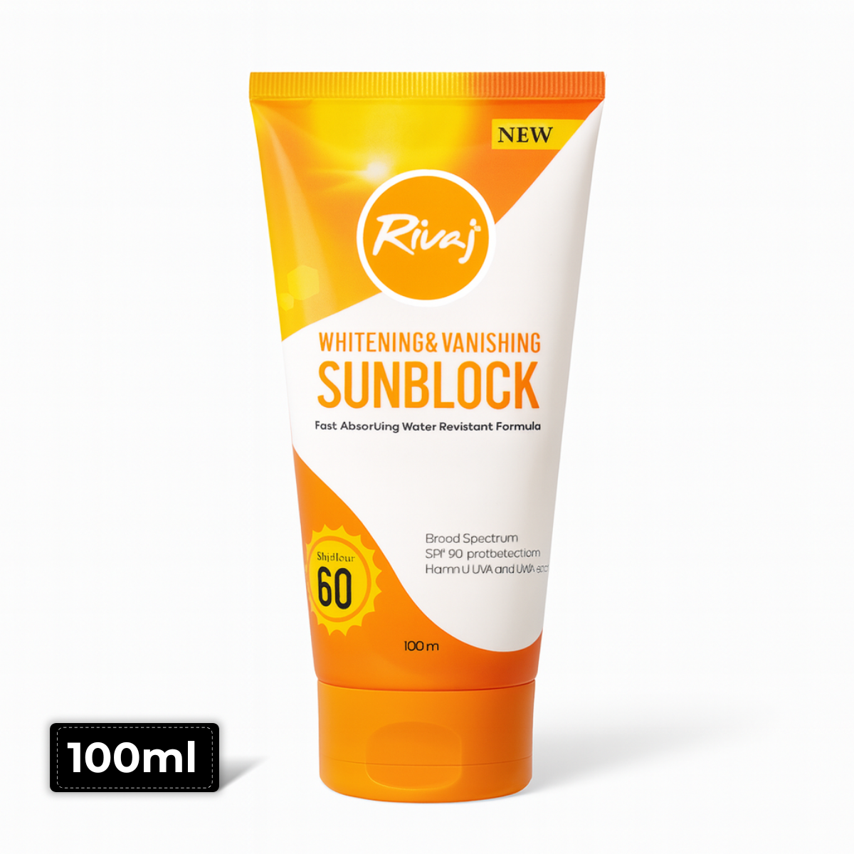 Rivaaj Sunblock SPF60 100ml – advanced sun protection lotion