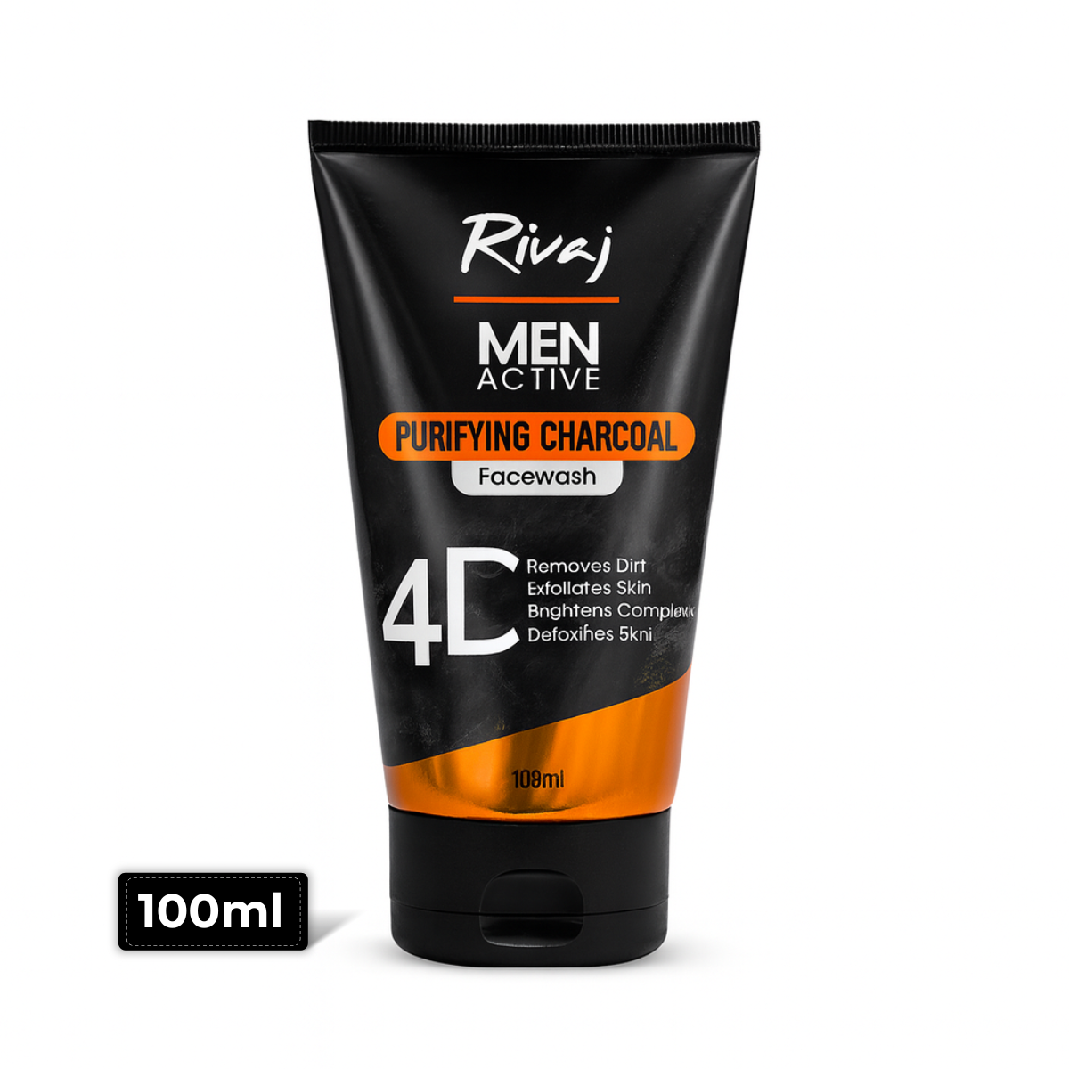Men Active Purifying Charcoal Face Wash 100ml – Oil & Acne Control for Men