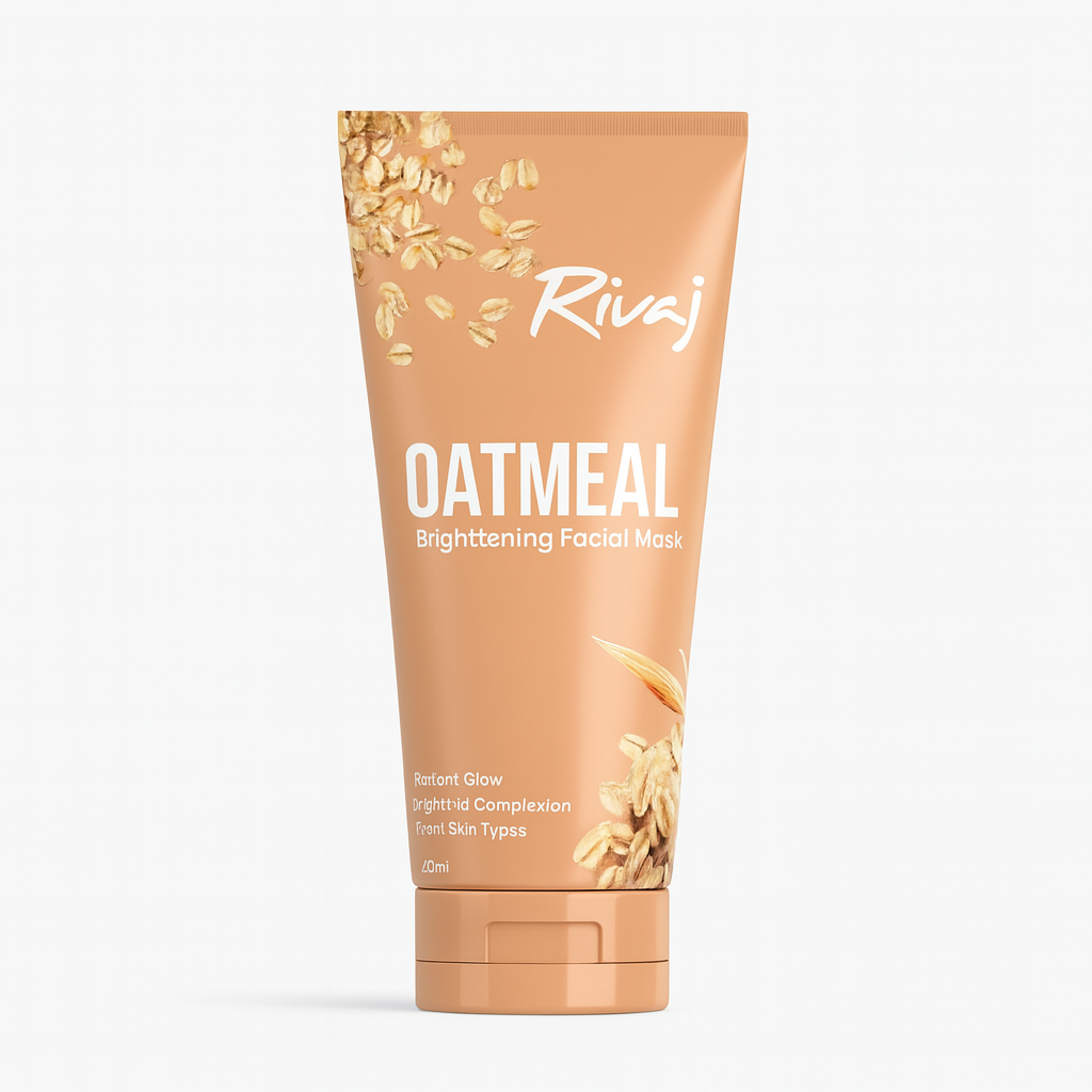 Rivaj Oatmeal Brightening Facial Mask – Natural oatmeal face mask for bright, nourished, and glowing skin at Amma’s Super Mart