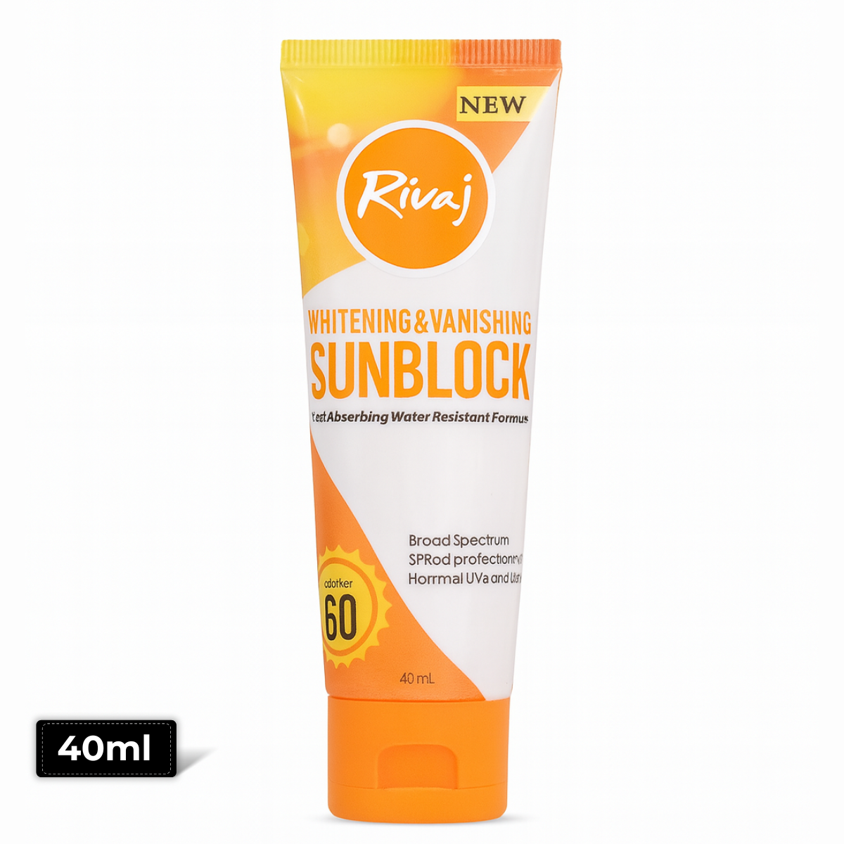 Rivaj Whitening & Vanishing Sunblock 40ml – SPF Protection & Skin Brightening Cream