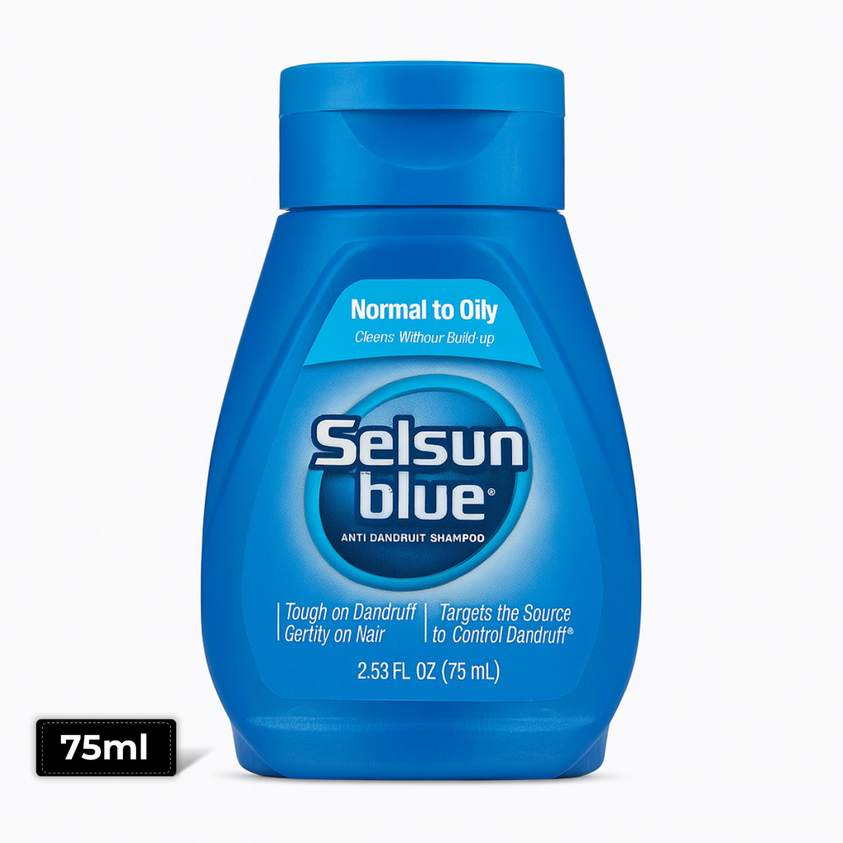 Selsun Blue Anti-Dandruff Shampoo 75ml – Travel Size Medicated Shampoo for Flake & Itch Control