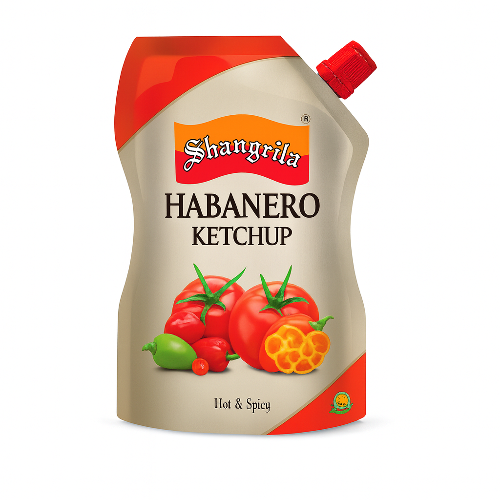 Shangrila Hot & Spicy Ketchup 500 gm – Spicy tomato ketchup bottle