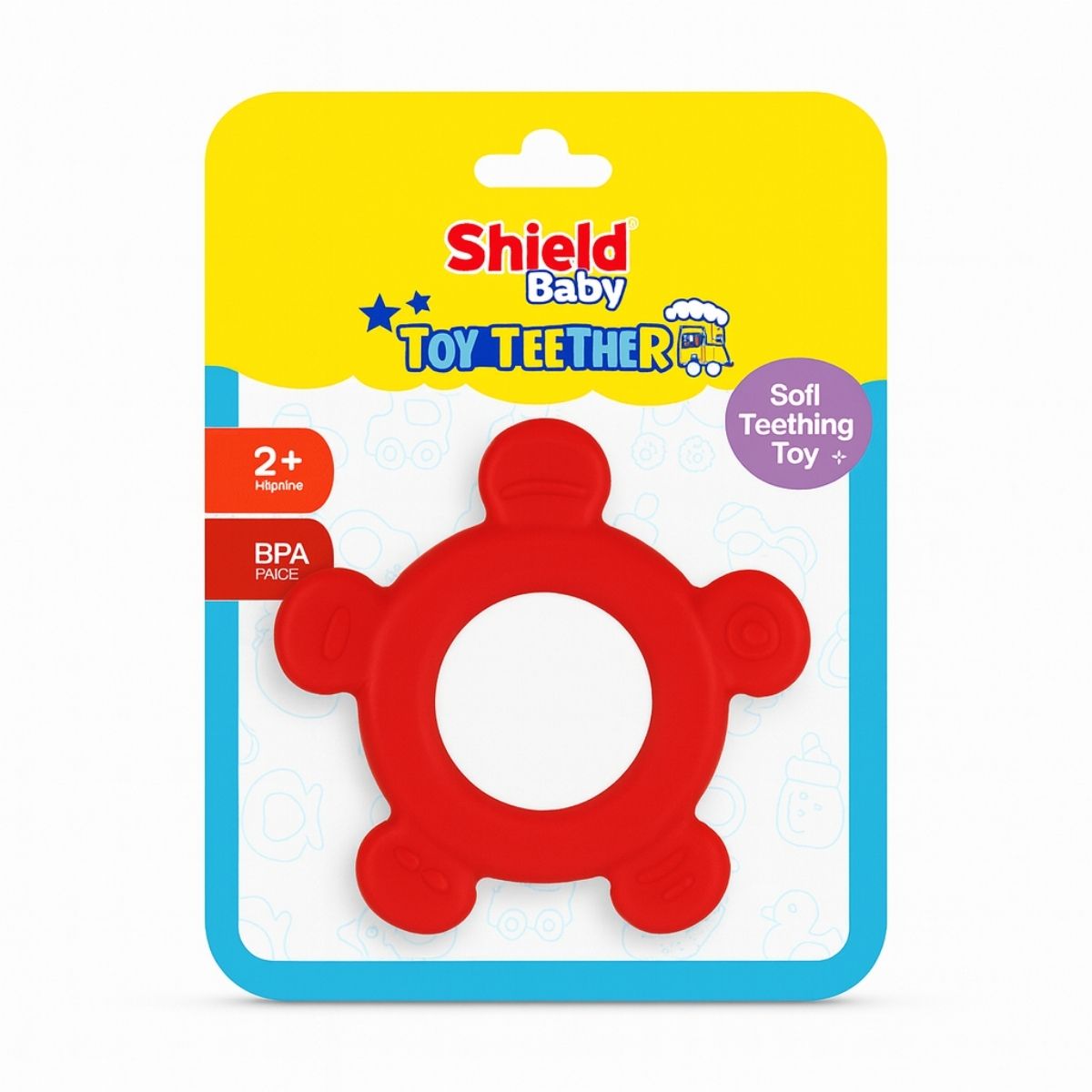 Shield Baby Toy Teether – Safe and colorful baby teething toy