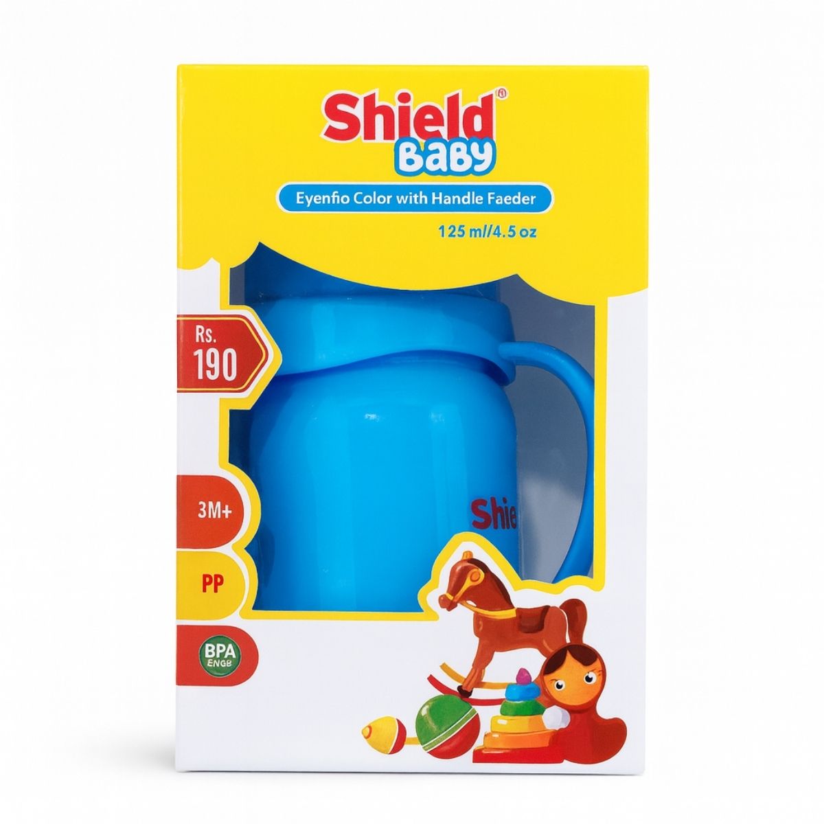 Shield Deluxe Plus Feeder 125ml (3m+) – BPA-free safe baby feeding bottle