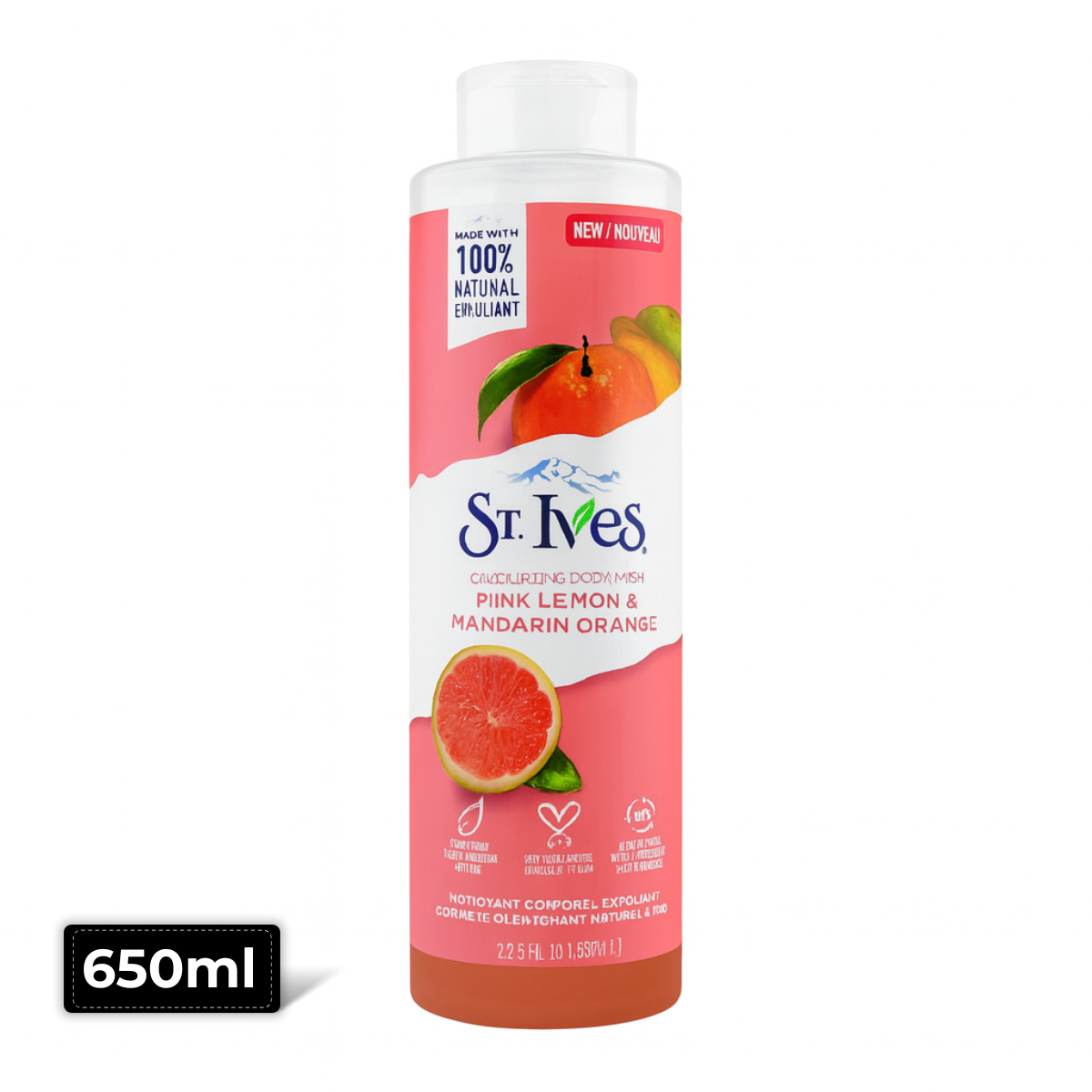 St. Ives Body Wash Pink Lemon 650ml – Brightening and Refreshing Citrus Body Wash