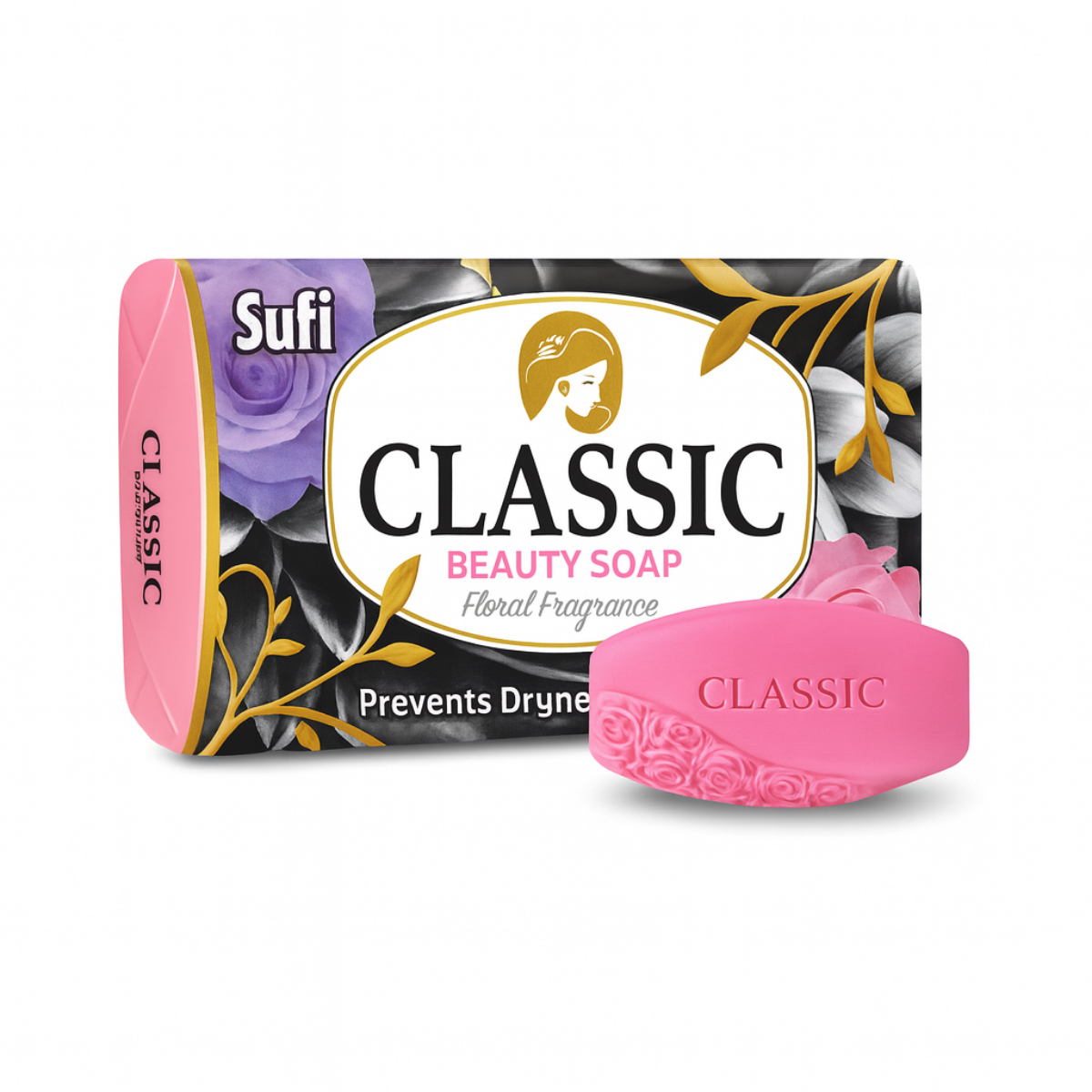 Sufi Classic Beauty Soap Pink – Gentle Floral Beauty Bar – Amma’s Super Mart Karachi