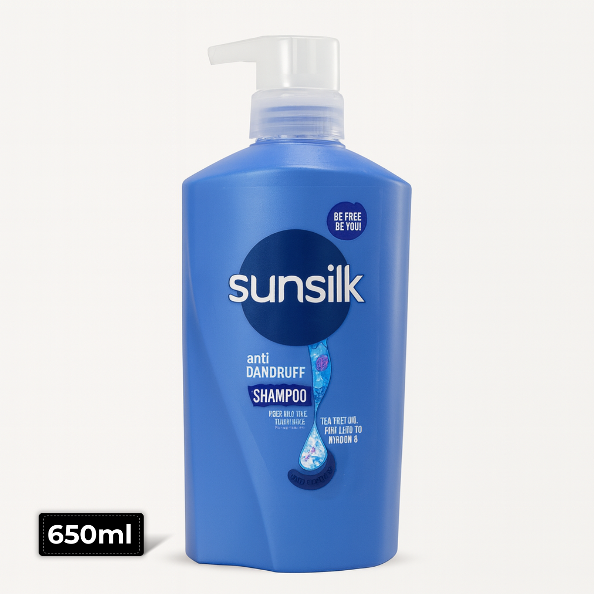 Sunsilk Anti-Dandruff Shampoo 650ml bottle – Refreshes scalp and removes flakes, available at AMMA’s SUPER MART