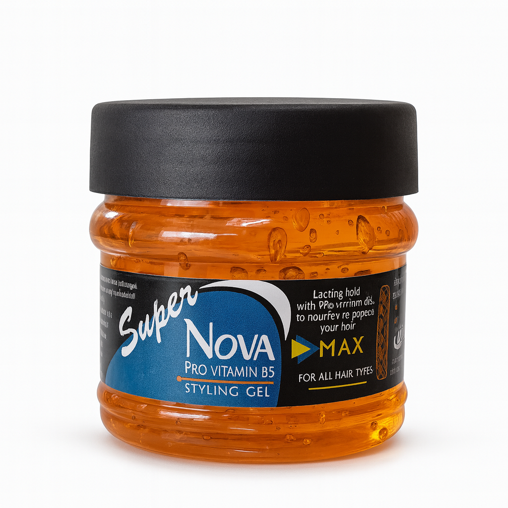 Super Nova Max Look Hair Styling Gel 100ml – Maximum hold, non-sticky hair gel for bold and long-lasting styles at Amma’s Super Mart