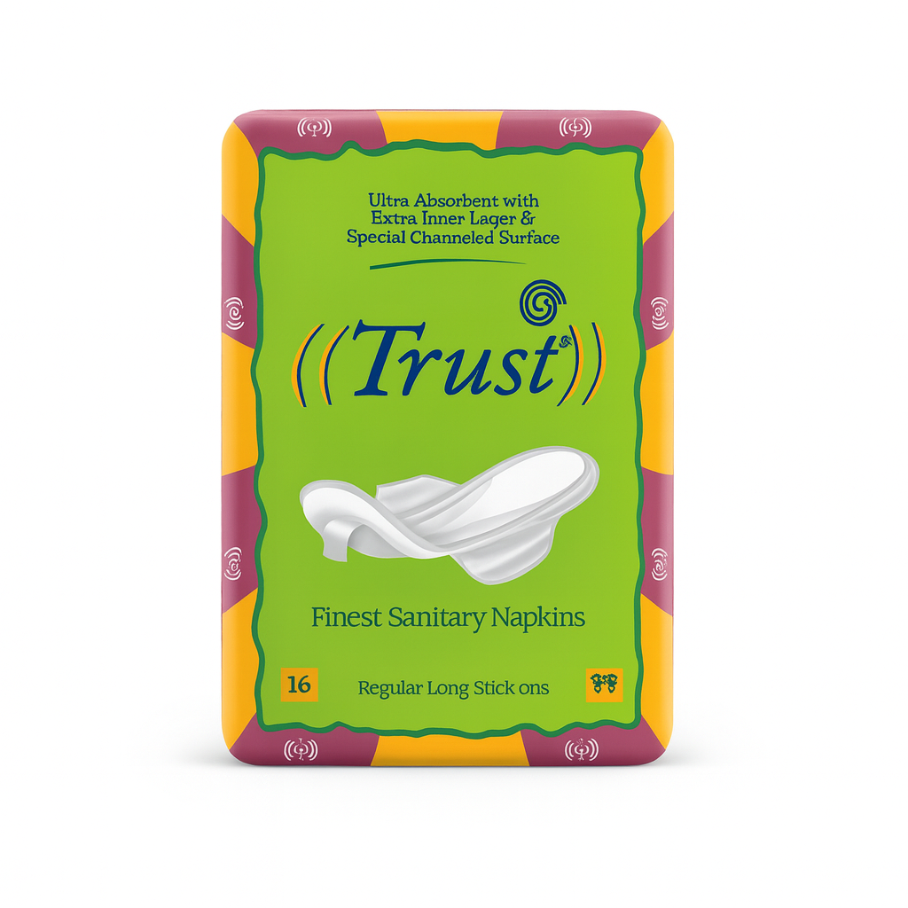 Trust Sanitary Napkins Regular Long 20 pads  on ammas mart
