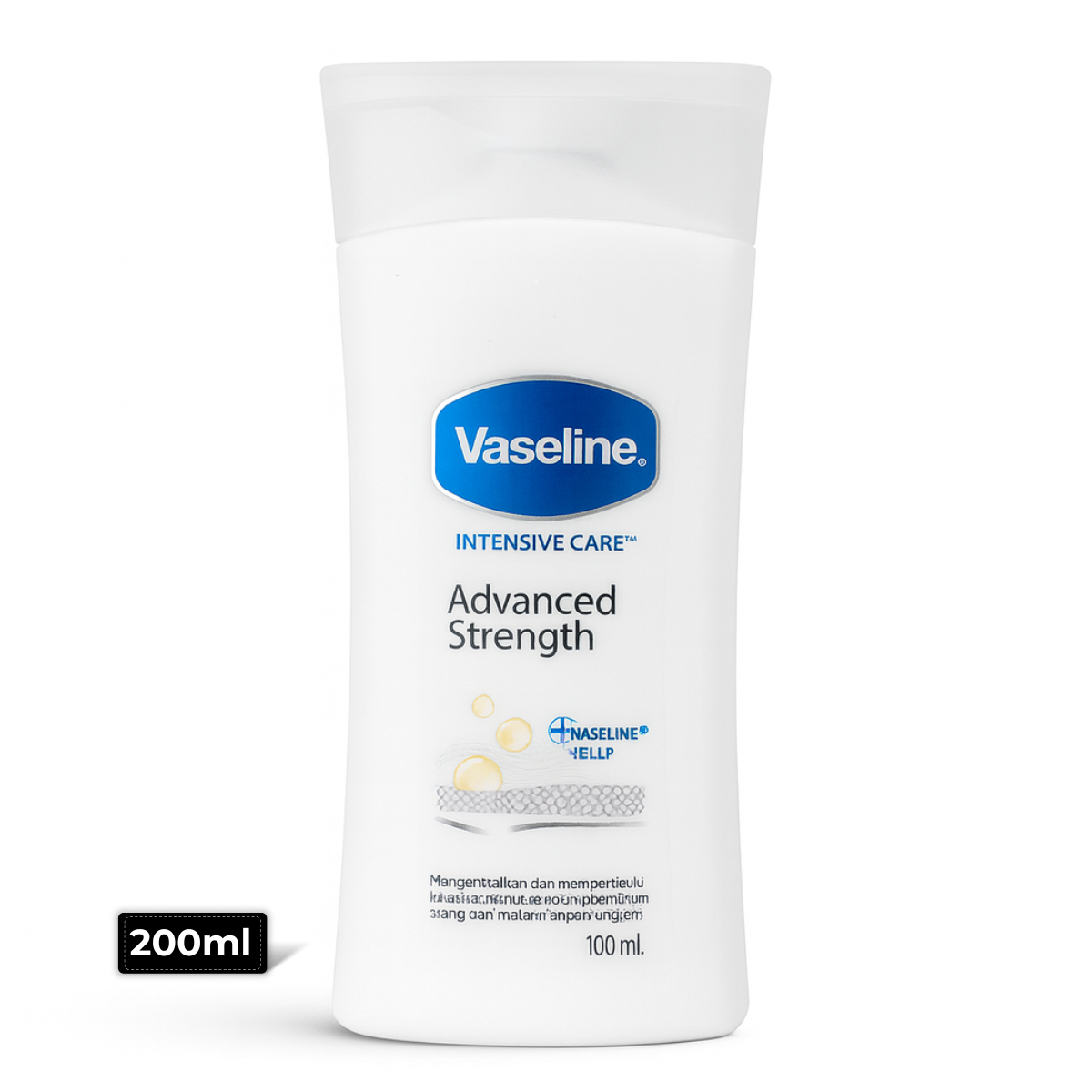 Vaseline Advanced Strength Lotion 100ml – Intensive repair moisturizing body lotion for very dry and rough skin at Amma’s Super Mart