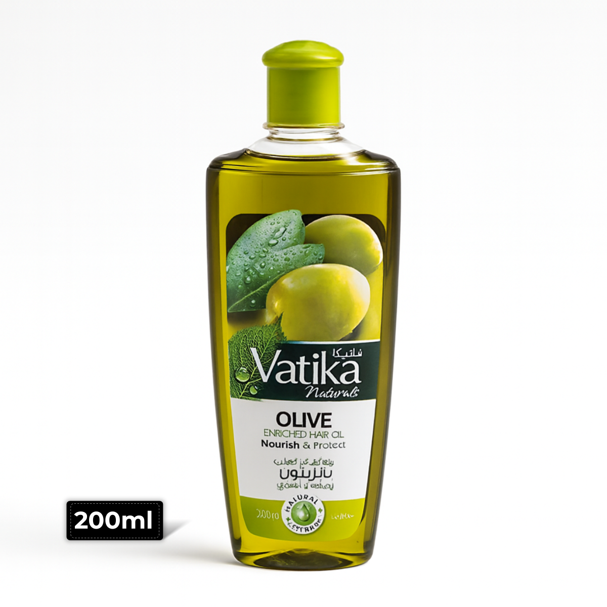 Vatika Natural Olive Oil 200ml – Hair Nourishment & Shine