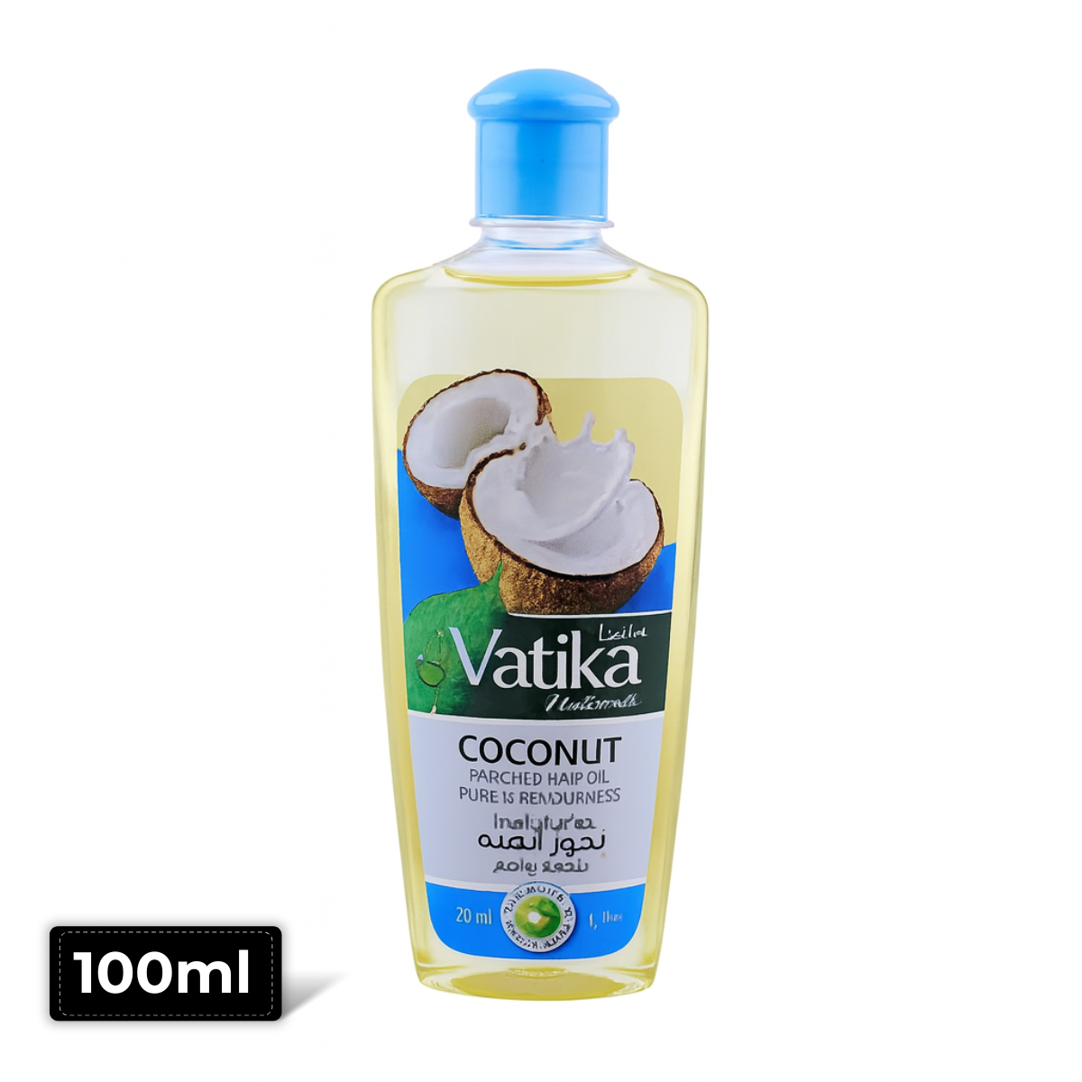 Vatika Coconut Hair Oil 100ml – Nourishing Herbal Oil for Strong & Healthy Hair