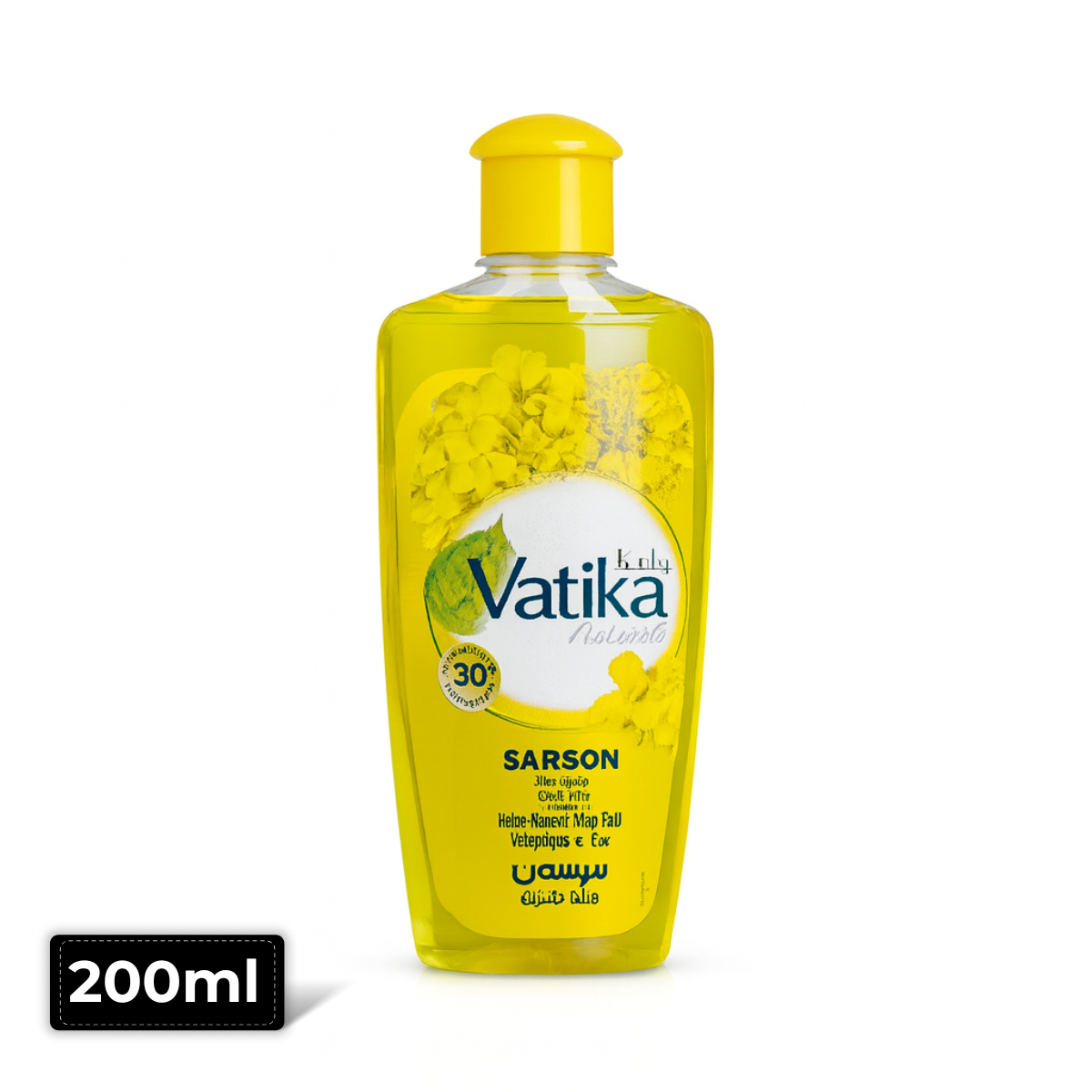 Vatika Sarson Hair Oil 200ml – Mustard Oil Enriched for Strong & Healthy Hair