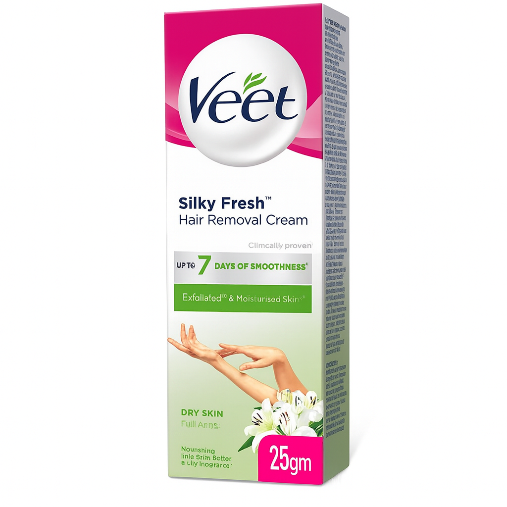 Veet Hair Removal Cream Silky Fresh 25gm in ammas super mart