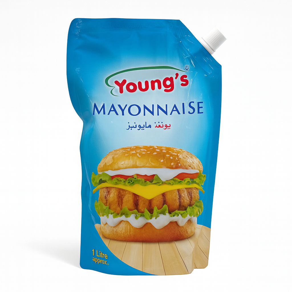 Young’s French Mayonnaise 1 Litre – Creamy mayonnaise jar pack