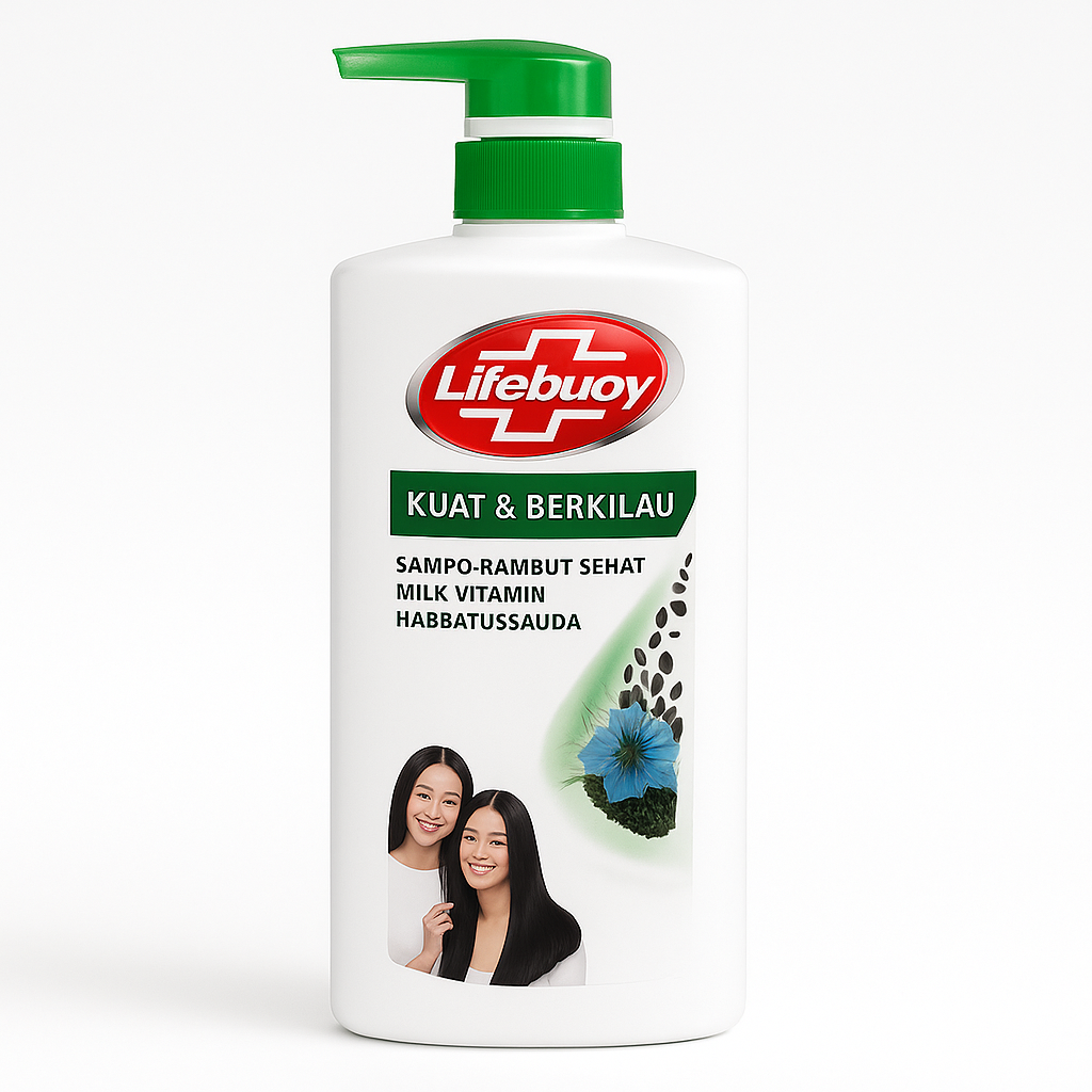 Lifebuoy Kuat & Berkilau Shampoo 680ml bottle – strong and shiny hair care available at AMMA’s SUPER MART
