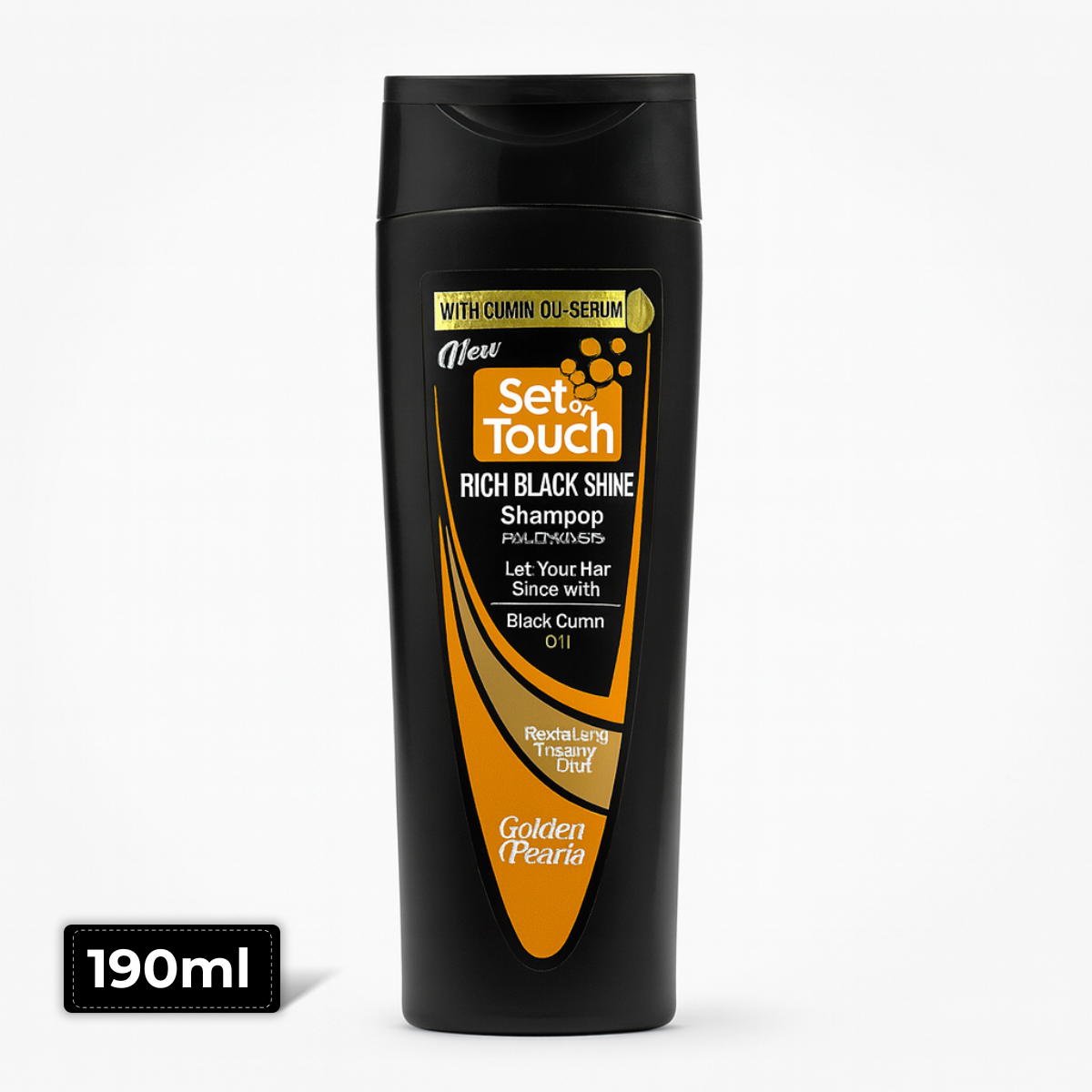 Set & Touch Rich Black Shine Shampoo – Enhance Natural Black Hair with Shine