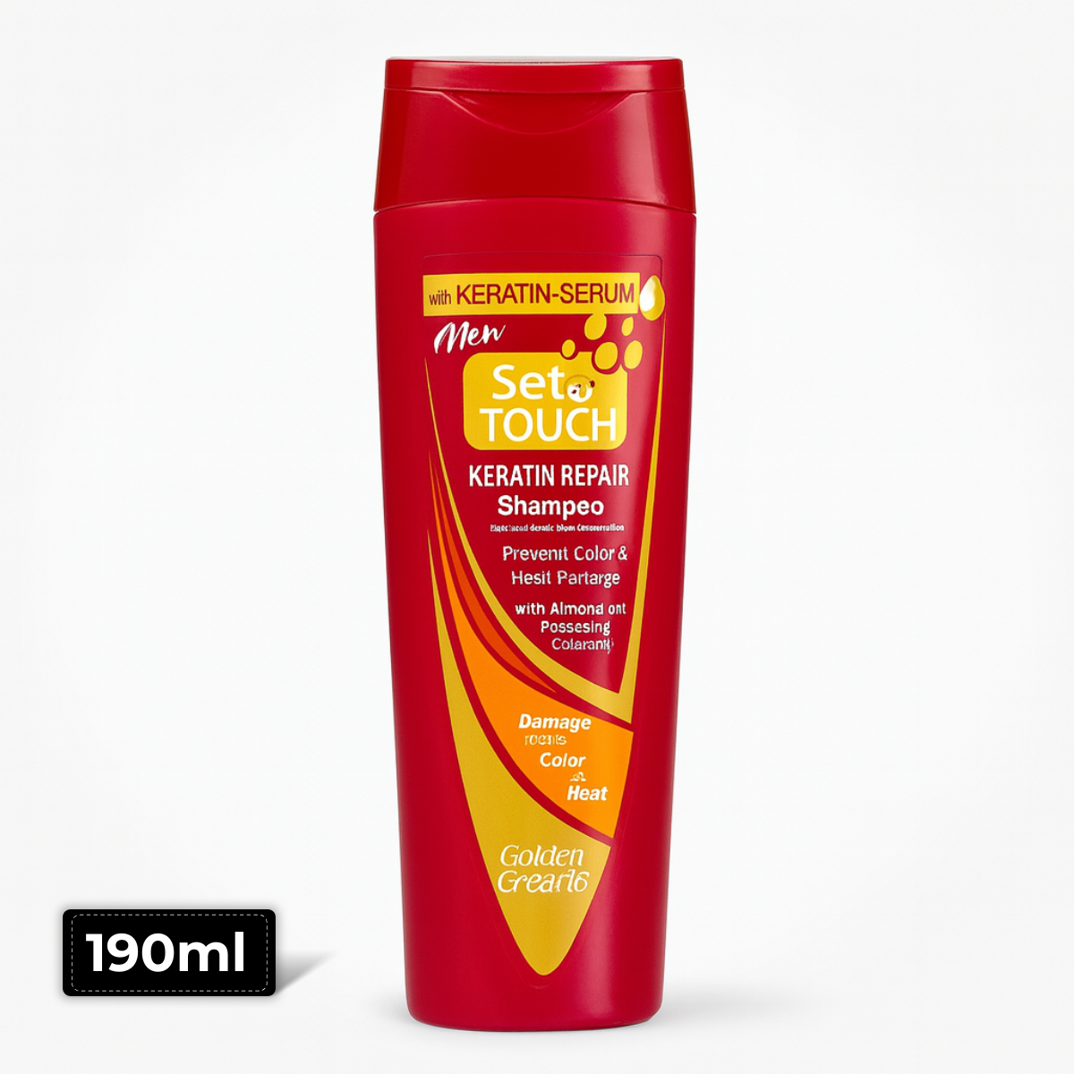Set & Touch Keratin Repair Shampoo 190ml – Strengthening & Damage Repair